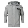 thumbnail image 1 of Moda hombre invierno manga larga cremallera utilidad sudadera Tops blusa Pompotops oipoqjl21643, 1 of 7
