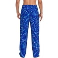 thumbnail image 3 of Daiia Blue Circles Mosaic Men's Sleep Pant with Pockets and Drawstring,Pajama Pants-Large, 3 of 9