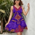 thumbnail image 3 of Aladdin's Magic Lamp Dress Fashion Beach Long Dresses Female Party Printed Sundress, 3 of 7