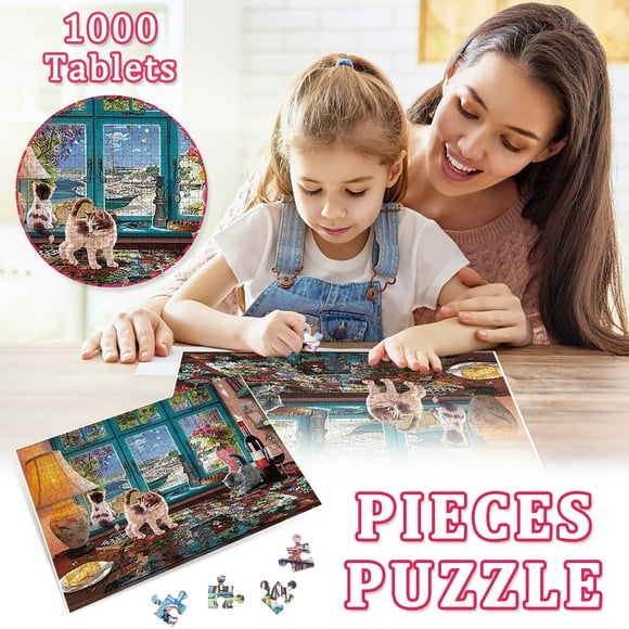 Todays Clearance Deals Prime! 1000PCS Large Puzzle for Adults and Kids – Virtual Puzzle Game, Fun Family Activity, Festival Gift for Puzzle Lovers, Christmas Puzzle Challenge Sales Today Clearance!
