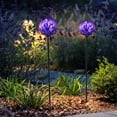thumbnail image 1 of Round Solar Glass Ground Light LED Garden Light, 1 of 8