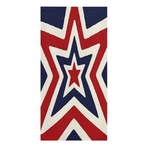 RKSupls Concentric Stars Canvas Abstract Microfiber Beach Towel Absorbent Compact Towels for Swimming Pool Beach Travel Things for Vacation Essentials Adult Gift,61.4×30.3Inch