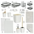 thumbnail image 2 of Lammaloe White Bathroom Accessories Sets and Shower Caddy for Bathroom Sets with Shower Curtain Sets and Rugs and Accessories for Bathroom Decor with Toothbrush Holder, 2 of 6