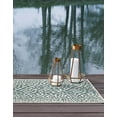 thumbnail image 4 of Jill Zarin Outdoor Collection Area Rug - Cape Town (2' x 6' 1" Runner Teal/Ivory), 4 of 8