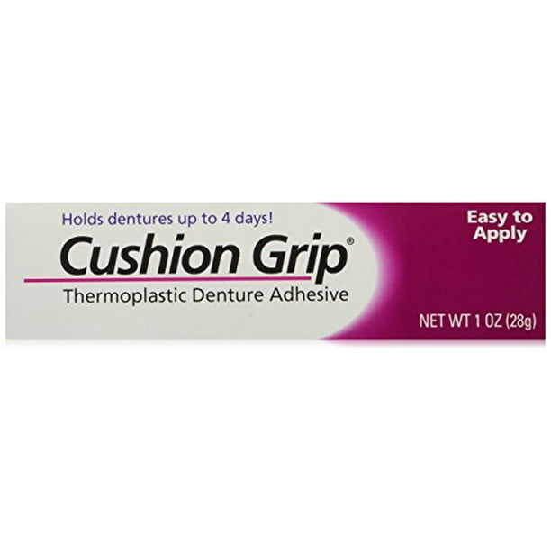 Cushion Grip Thermoplastic Denture Adhesive 1 oz (Pack of 2