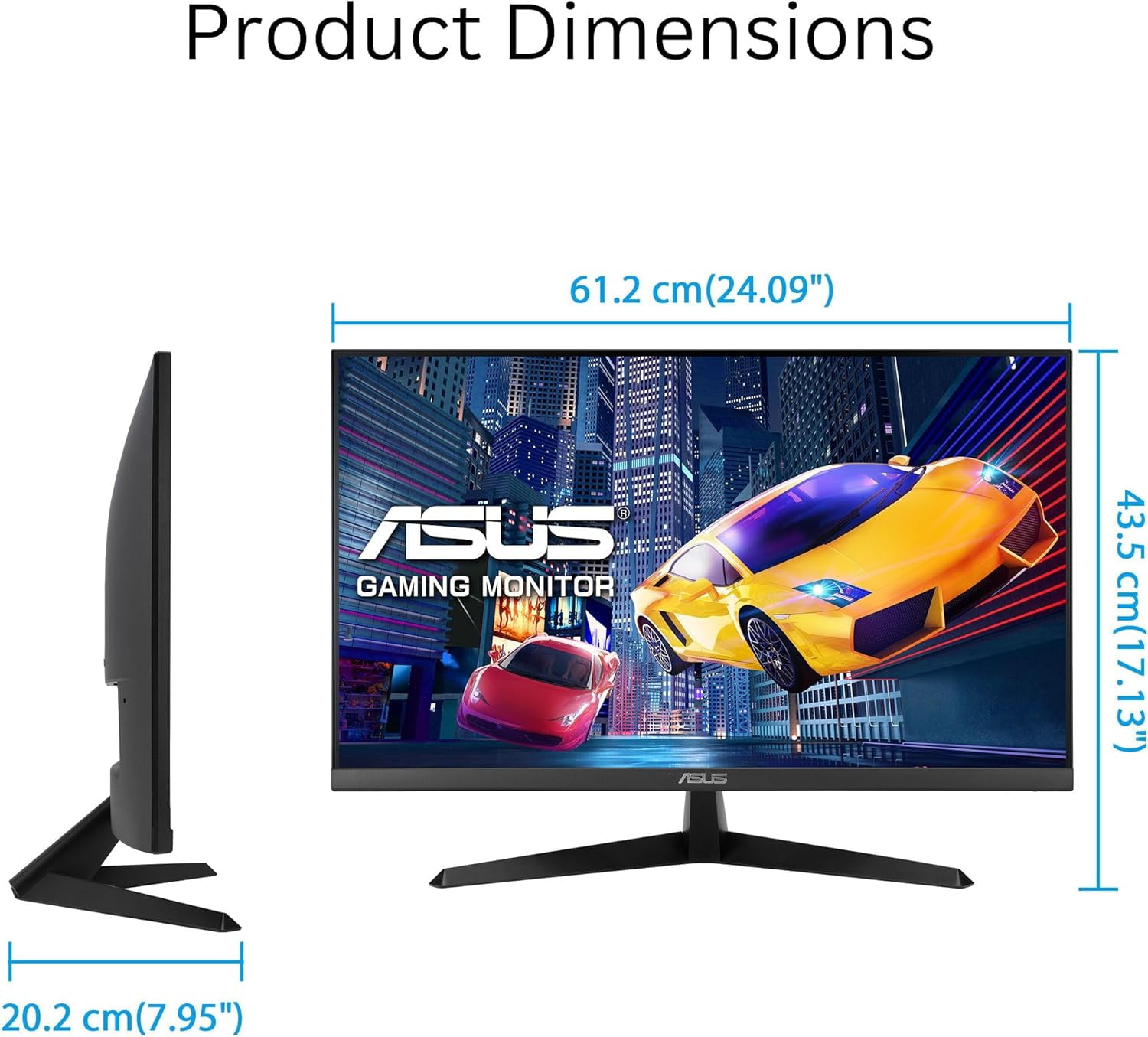 ASUS VY279HGR Eye Care 27" 16:9 IPS FHD 1500:1 1ms 250 nits 120 Hz Gaming Monitor