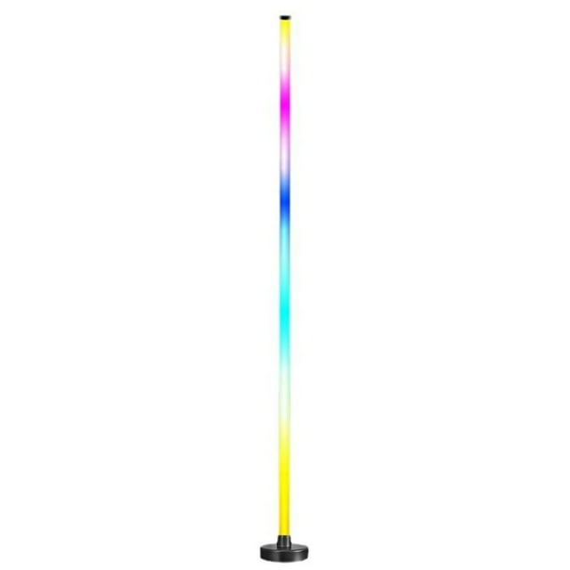 Bandes Lumineuses DEL RVB, Lampe sur Pied DEL 1,2 m pour Coin, Changement de Couleur Ambiant avec Synchronisation Musicale pour Salon