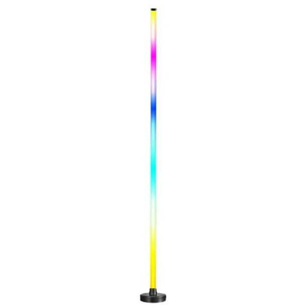 Lámpara de pie LED RGB Pisexur Electronics para hombre, lámpara de pie de esquina de 1,2 m, lámpara de pie moderna sincronizada con 1.600 millones de colores, lámpara de pie que cambia de color ambie