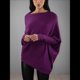 thumbnail image 4 of Suéteres de Otoño para Mujer 2025, Informales, de Larga de Murciélago, Holgados, con Hombros Descubiertos, de Punto, Tops Tipo Jersey Púrpura un Tamaño, 4 of 9