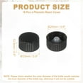 thumbnail image 2 of Uxcell 16 Pcs Cubierta de Resina Fenólica, Tapas de Tornillo de Sellado de Polímero de 20 mm, Tapas de Repuesto de Botellas de Plástico para Productos Químicos, Alimentos, Cosméticos, Botellas, Negro, 2 of 7