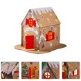 thumbnail image 2 of KAIYANG Manualidades navideñas de bricolaje: casa de galletas de madera, suministros para fiestas navideñas, juego, 2 of 3