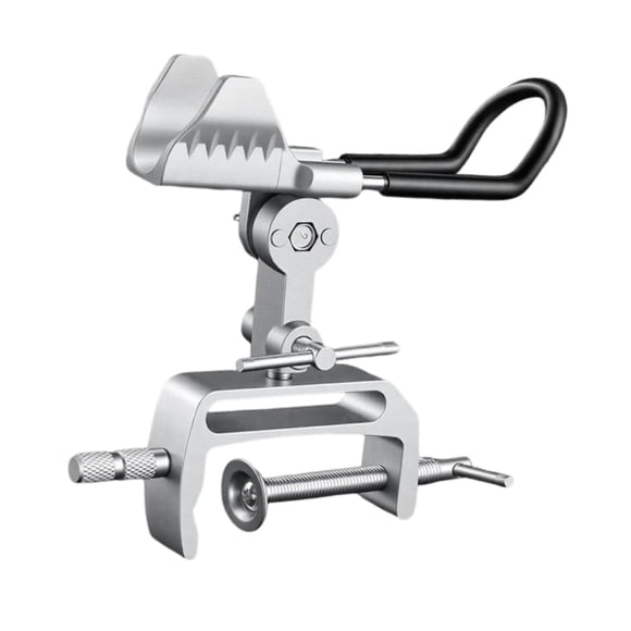 S SERENABLE Support de Canne à Pêche pour Bateau Pince pour Radeau Rampes Kayak Argent Plat