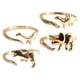 thumbnail image 4 of 4 s temáticos de dinosaurios de moda, ajustable de Color dorado para mujeres, hombres, , regalos, decoración de accesorios Fernando Anillos de aleación de dinosaurio, 4 of 8