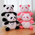 thumbnail image 5 of Muñeco de peluche de Panda en blanco y negro para niños, muñeco suave con bolsa pequeña, de alta calidad, 5 of 5