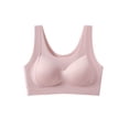 thumbnail image 2 of Asxite Women Solid Wireless Push Up Breathable Full Cup Everyday Bra Pink XL, 2 of 4