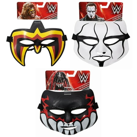 wwe toy wrestling masks set of 3 finn balor sting ultimate