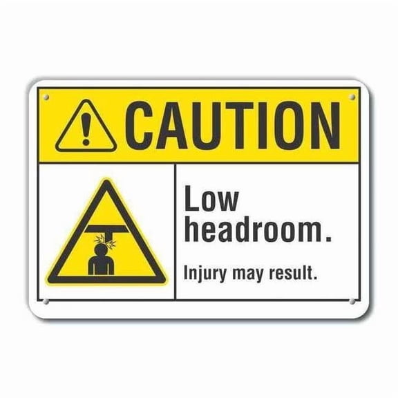Lyle Caution Sign,7 inx10 in,Plastic LCU3-0005-NP_10x7