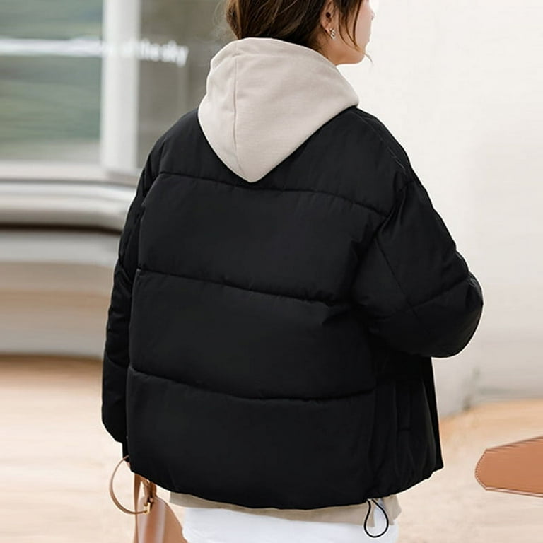 Xysaqa Women Winter Bomber Puffer Jacket Baggy Casual Xysaqa Women Winter Bomber Puffer Jacket Baggy Casual