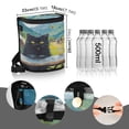 thumbnail image 3 of Qxltty Picnic Black Cat Car Trash Can with Lid Vehicle Backseat Hanging Leak Proof Storage Bin, 3 of 7