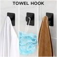 thumbnail image 6 of Matte Black Bathroom Accessories Set,  4 Pieces Bathroom Hardware Set, 24 inch Towel Bar, Towel Racks for Bathroom, Robe Towel Hooks, Toilet Paper Holder Wall Mounted, 6 of 7