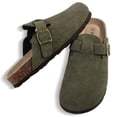 thumbnail image 6 of Comwarm Suede Clogs for Women Footbed Sandals Potato Shoes with Arch Support, 6 of 6