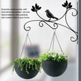 thumbnail image 1 of TOPINCN Soporte de Gancho para Colgar de Planta de Hierro Soportes de Pared para Comederos de Aves Macetas Linternas Campanas de Viento Decoración de Jardín para Hogar Ornamento Khall Tendencias, 1 of 6