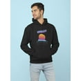 thumbnail image 2 of 1980s Vaporwave Hoodie Men -Image by Shutterstock, Male x-Large, 2 of 4