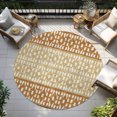 thumbnail image 6 of Addison Rugs Chantille Indoor/Outdoor Transitional Geometric Coffee Washable Round Rug, 8' x 8', 6 of 6