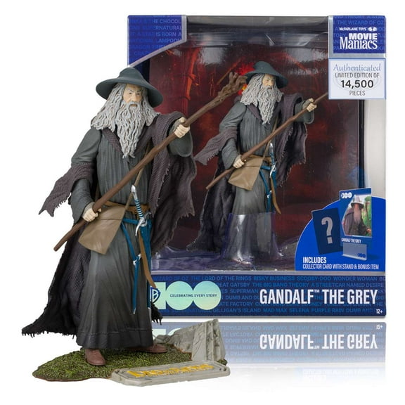 Gandalf the Grey from The Lord of the Rings (WB 100: Movie Maniacs) 6" Posed Figure - McFarlane Toys