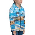 thumbnail image 5 of Kdxio Greek Island Windmills Painting Pattern Kids Boys Girls Zip Up Hoodie 3D Printed Hooded Sweatshirt Hoody Coat with Pocket 7-12 Y-Small, 5 of 6