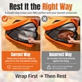 thumbnail image 5 of Gaspro 5-Layer Insulated BBQ Meat Resting Blanket, Dual Zipper Brisket Resting Bag with Side Pocket, Leakproof Reusable Smoker Meat Bag for Backyard BBQ, Camping, Tailgating, 5 of 11