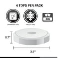 thumbnail image 3 of Masontops Wide-Mouth Tough Top Canning Jar Lid (4-Count), 3 of 7