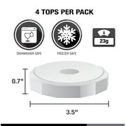 Masontops Wide-Mouth Tough Top Canning Jar Lid (4-Count)