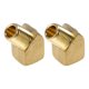 thumbnail image 1 of Accesorios de tubería de latón Unique Bargains 1/4"NPT adaptador roscado hembra a macho de 45 grados 2 Pcs, 1 of 7