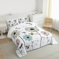 thumbnail image 3 of Manfei Colorful Dandelion Bedding Comforter Set,Wild Butterflies Dragonfly Twin Comforter Sets,Natural Animal Bedding Set For Girl,Luxury Bedroom Decor Reversible,2pcs, 3 of 8
