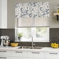 thumbnail image 5 of 2 Pack Valances for Windows, Blue Botanical Window Valances for Living Room/Bedroom/Bathroom, Rustic Country Spring Floral Summer Leaf Light Filtering Kitchen Curtain Valance 42"W x18" L, 5 of 9