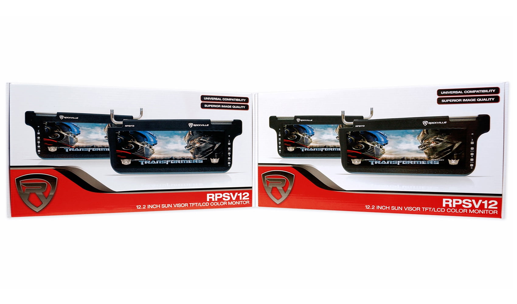 Beige/Tan Car Sun Visor Monitors 