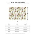 thumbnail image 5 of Rateoe Donut Sloth Pattern Flannel Throw Blanket, Ultra-soft Blanket for Bed, Couch, Car, Hypoallergenic Anti-pilling blanket-, 5 of 6