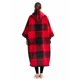 thumbnail image 2 of Sudadera con capucha KFUBUO Long Sherpa para adulto a cuadros rojos, 2 of 6