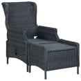 thumbnail image 4 of vidaXL 5 Piece Patio Dining Set Dark Gray, 4 of 8