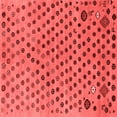 thumbnail image 1 of Ahgly Company Indoor Square Oriental Red Modern Area Rugs, 8' Square, 1 of 4