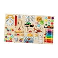 thumbnail image 2 of MERIGLARE 5 Pieces Interactive Wall Activity Panel Kids Busy Board Unique Sturdy Educational Wall Panel for Kids Preschool Holiday Gift, 2 of 9