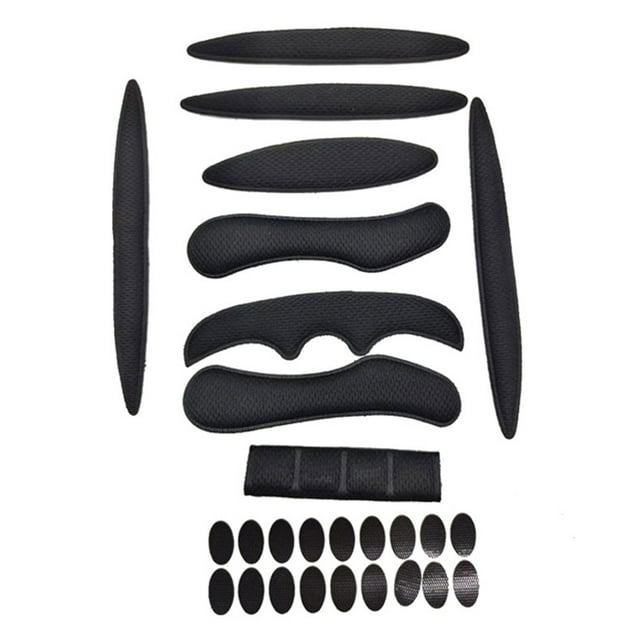 Visland 27 Pcs/Set Cycling Helmet Sponge Pad Kit Breathable Washable Shock Absorbing Universal Mountain Road Bike Riding Helmet Padding Lining Cushion Kit