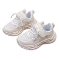thumbnail image 3 of Quealent Unisex-Child White Tennis Shoes Breathable Sneakers for Boys Girls Lightweight Running Shoes Kids Toddler/Little Kid/Big Kid Gym Footwear White for Size 13.5, 3 of 9