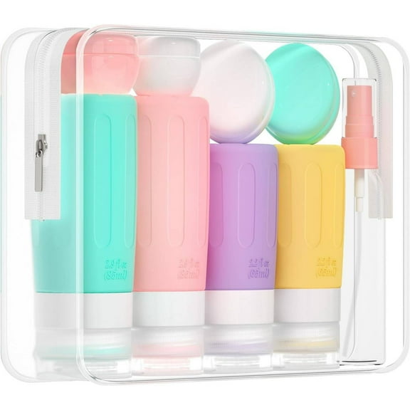 Morfone 16 Pack Travel Bottles for Toiletries, Tsa Approved Leak Proof Travel Size Containers, BPA Free Refillable Travel Accessories for Shampoo Conditioner Lotion