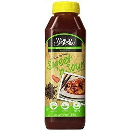 6 Pack : World Harbors Maui Sweet And Sour Sauce, 16-ounce