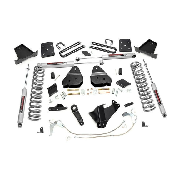 Rough Country 6" Lift Kit fits 2015-2016 Super Duty F250 Gas 4WD w/Overload Springs includes N3 Shocks Suspension 549.20