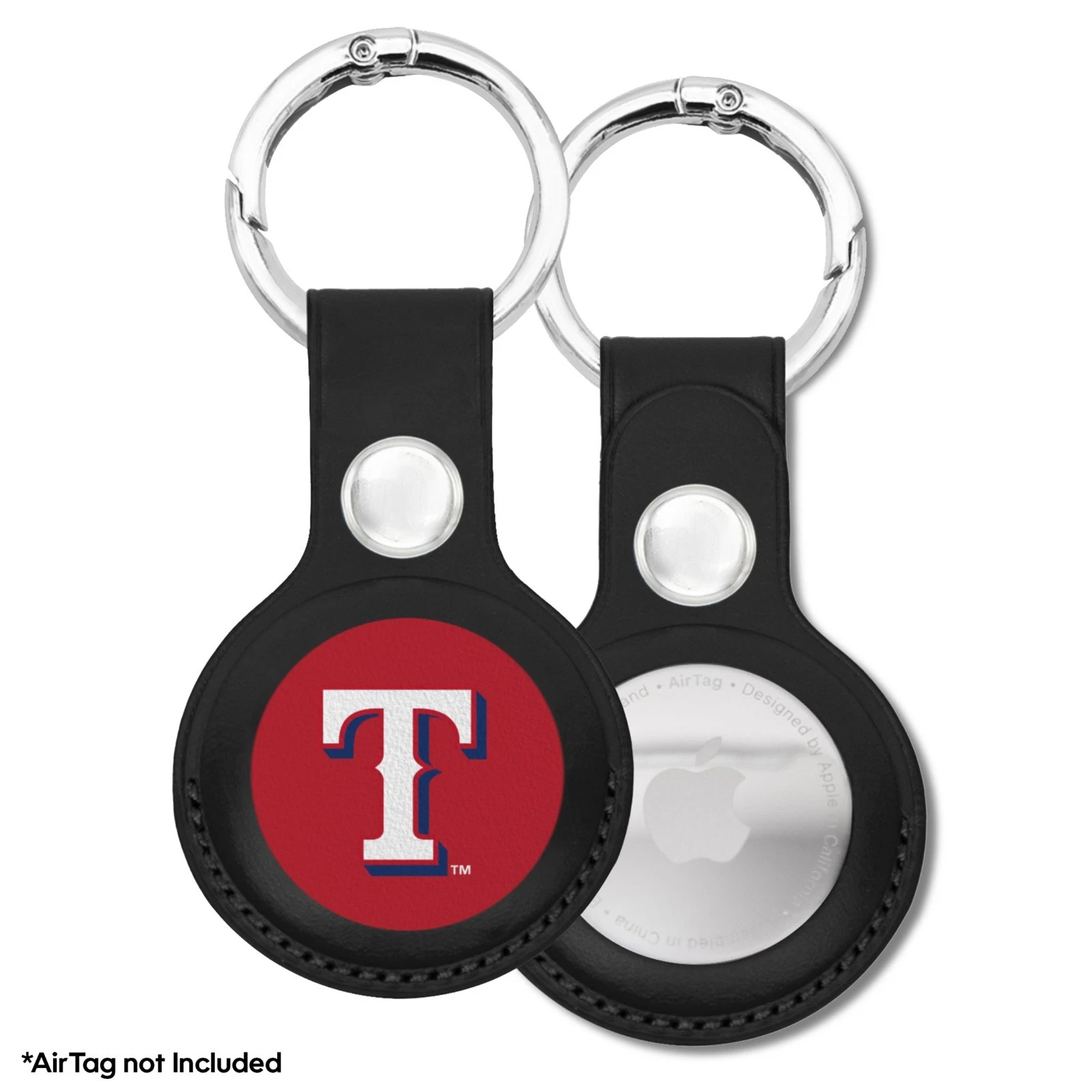 Pets First MLB Keychain Apple Air Tag Holder for Dogs & Cats Leather Airtag Case