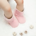 thumbnail image 3 of Meckior Baby Girls Snow Warm Boots Infant Winter Booties Newborn Slip On Shoes for 3-18 Months, 3 of 6