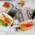 thumbnail image 2 of GZHJMY 304 Stainless Steel Lunch Box Bamboo Lid, Sweet Summer Time Lunch Containers for Adults Leakproof, 8×10*3 Inch, 2 of 7